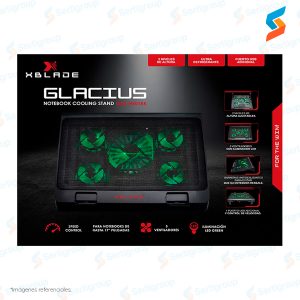 Cooler para laptop USB Glacius XBlade GXB-H501-BK