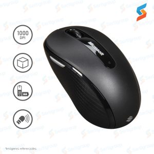 Mouse óptico inalámbrico Microsoft Mobile 4000 Negro